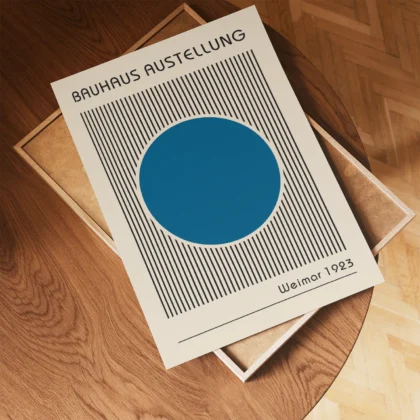 Bauhaus Art Print – Blue Circle