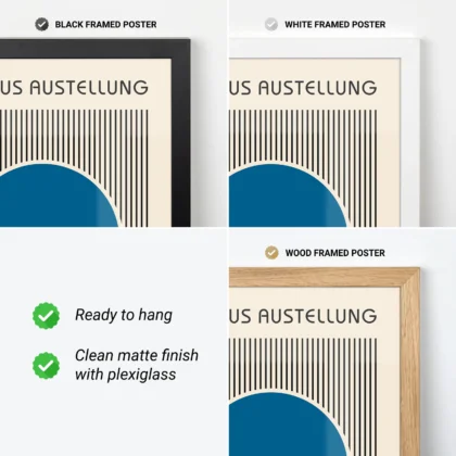 Bauhaus Art Print – Blue Circle