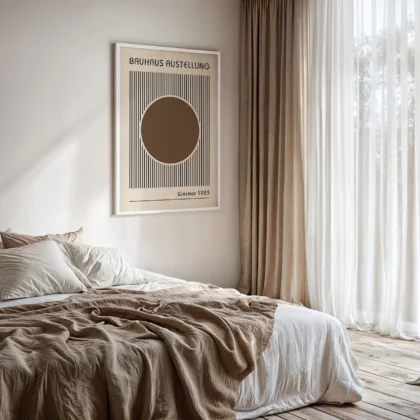 Bauhaus Wandbild – Brauner Kreis