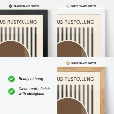 Minimalist circle and stripe design for modern abstract wall art