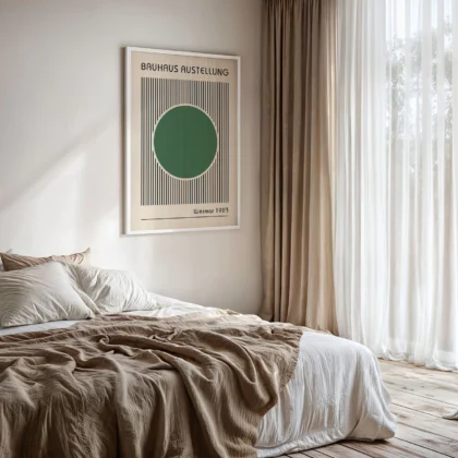 Bauhaus Art Print – Green Circle