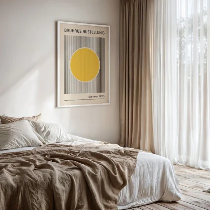 Bauhaus Art Print – Yellow Circle