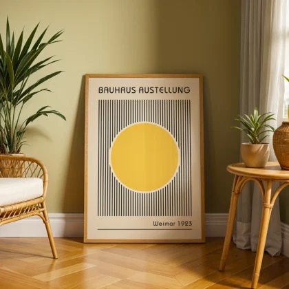 Bauhaus Art Print – Yellow Circle