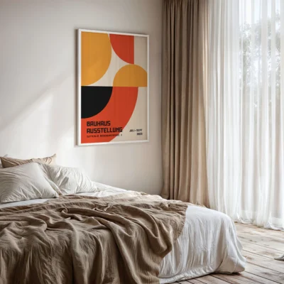 Bauhaus Vintage Art Exhibition Poster – Minimalist Print