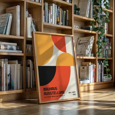 Bauhaus Vintage Art Exhibition Poster – Minimalist Print