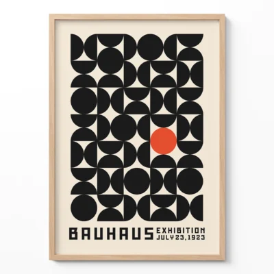 Vintage Art Show Poster – Bauhaus Wall Art Print