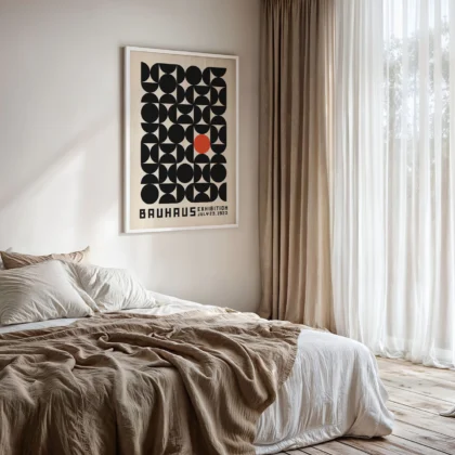 Bauhaus Wall Art – Red Orbit