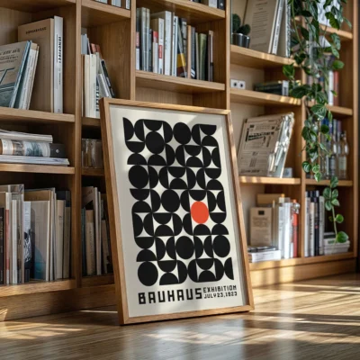 Vintage Art Show Poster – Bauhaus Wall Art Print