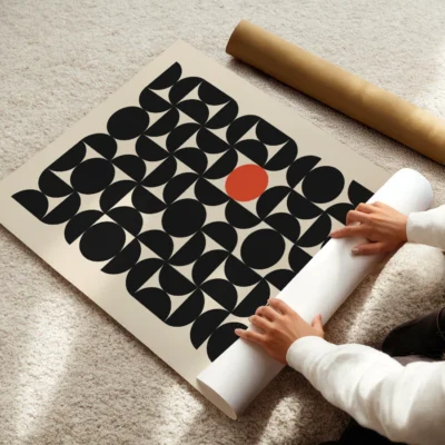 Vintage Art Show Poster – Bauhaus Wall Art Print