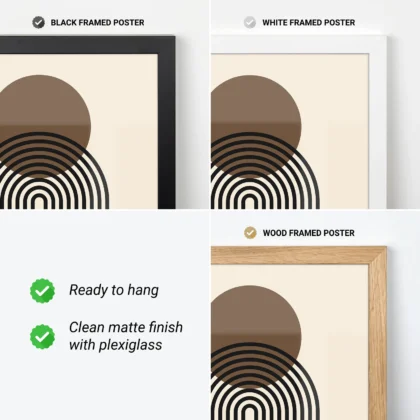 Bauhaus Print – Brown Sun Arch