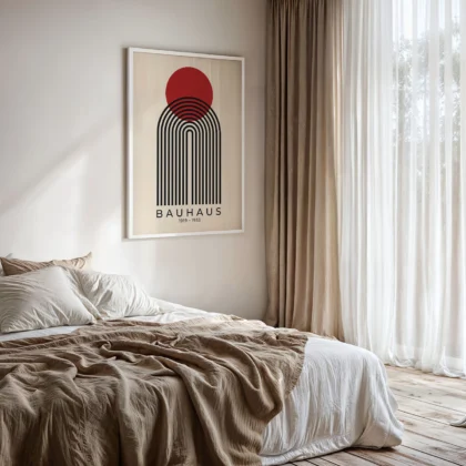 Bauhaus Print – Red Sun Arch