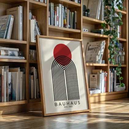 Bauhaus Print – Red Sun Arch