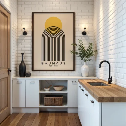 Bauhaus Print – Yellow Sun Arch