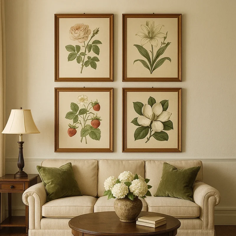 How to Pick Vintage Prints for a Chic Living Room Makeover