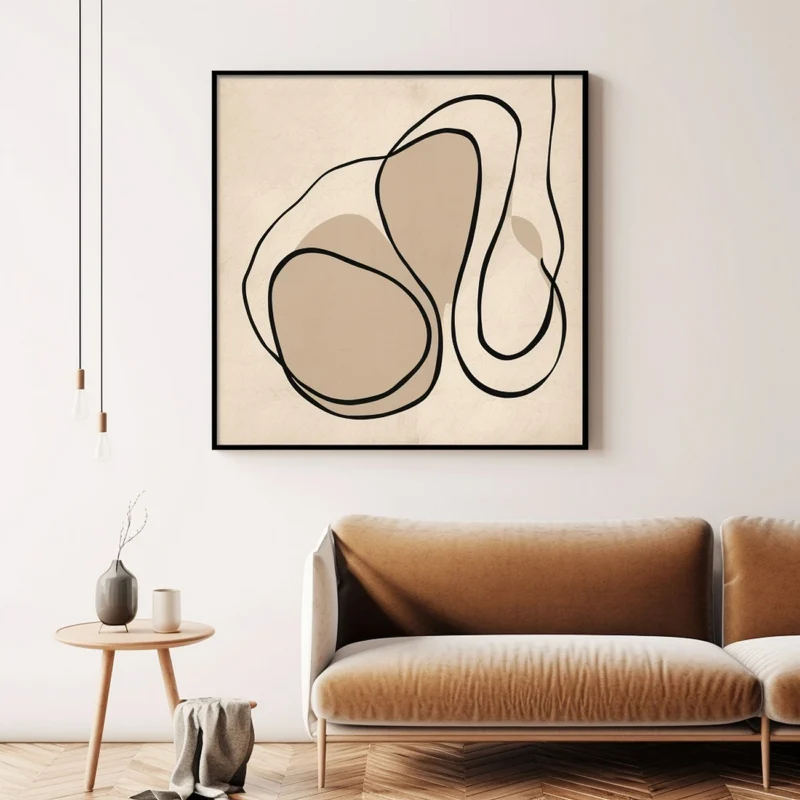 The Minimalist Charm of Line Art Wall Decor