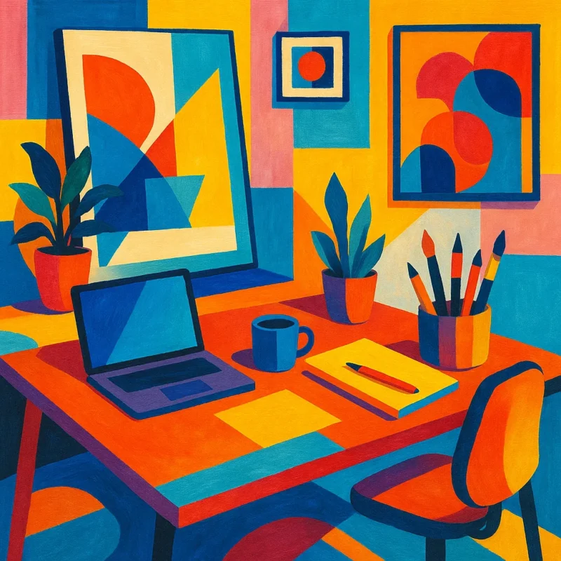 The Right Art for Creative Productivity in Your Home Office