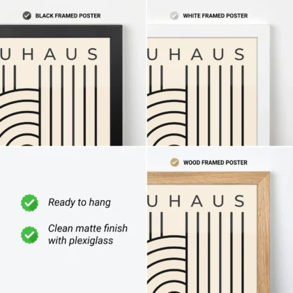 Bauhaus Wandbild – Linienkomposition