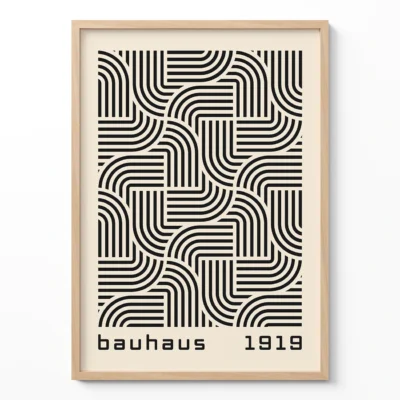 Modern Wall Art – Black Bauhaus Poster