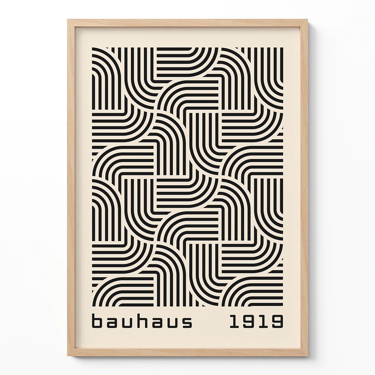 Modern Wall Art – Black Bauhaus Poster