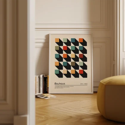 Bauhaus Print – Colorful Squares