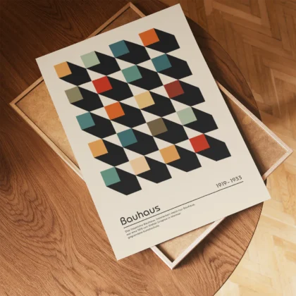 Bauhaus Print – Colorful Squares