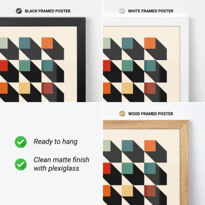 Bauhaus Print – Colorful Squares