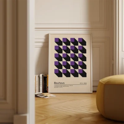 Modern abstract living room wall art, fits offices, bedrooms, and hallways