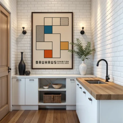 Simple minimalist wall decor poster perfect for living rooms and offices