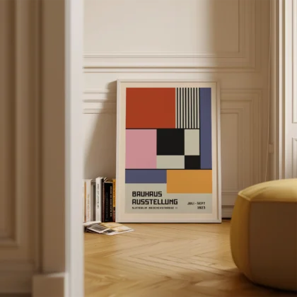 Bauhaus paveikslas – Spalvoti blokai