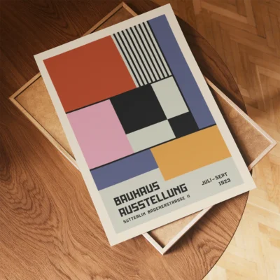 Mid Century modern abstract art for living or work rooms