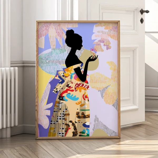 Floral Poster – Many Have Sight but Few Have Vision Fashion Artwork Print – Retro Style Wall Art