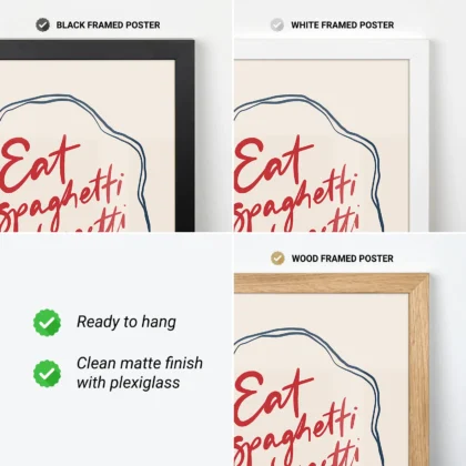 Spaghetti Wall Art for Food Lovers