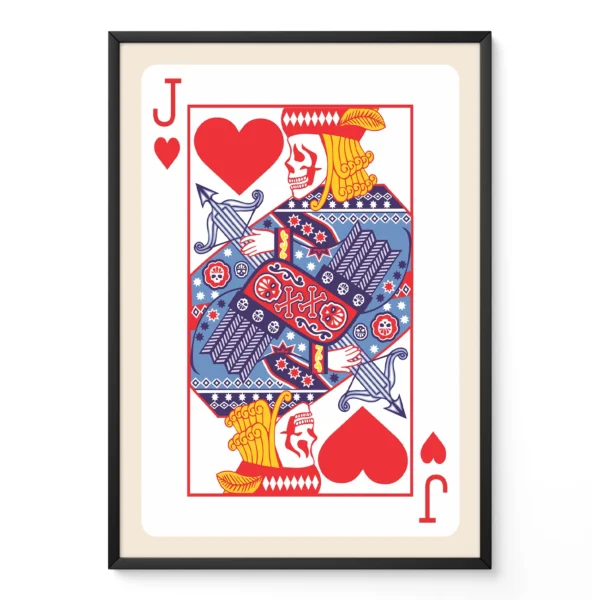 Playing Card Wall Art – Jack of Hearts