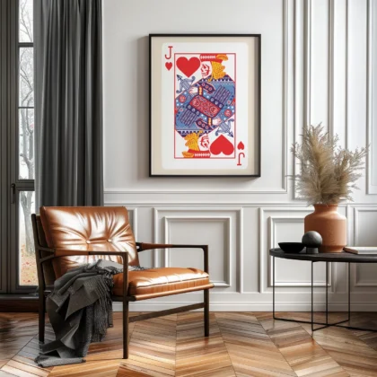 Playing Card Wall Art – Jack of Hearts
