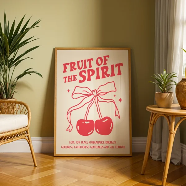 Cherry Poster – Fruit of the Spirit Wall Art
