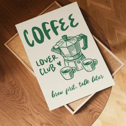 Kavos mėgėjų paveikslas – Coffee Lover Club