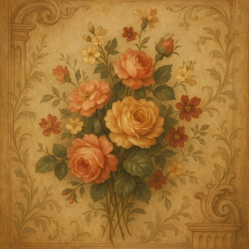 Styling Floral Decor Using Vintage Art Prints
