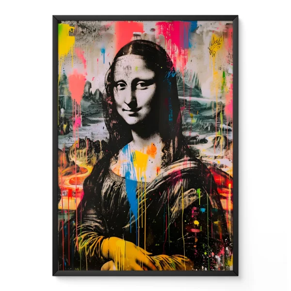 Pop Art Mona Lisa Poster – Modern Wall Art Print