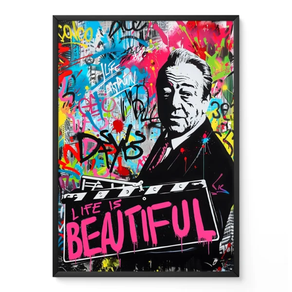 Graffiti Poster – Life Is Beautiful Wall Art
