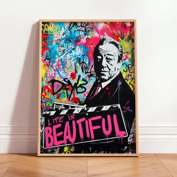 Graffiti Poster – Life Is Beautiful Wall Art