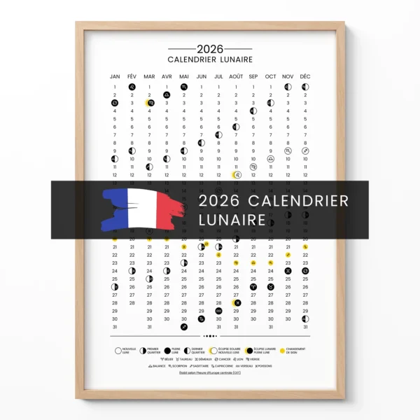 2026 Moon Calendar – French Edition