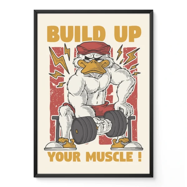 Muscle Duck Wall Art – Poster or Canvas Print