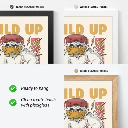 Muscle Duck Wall Art – Poster or Canvas Print