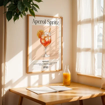 Cocktail Wall Art – Aperol Spritz