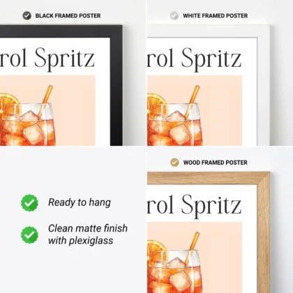 Cocktail Wall Art – Aperol Spritz