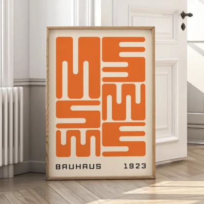 Bauhaus Art Print – Orange City Blocks