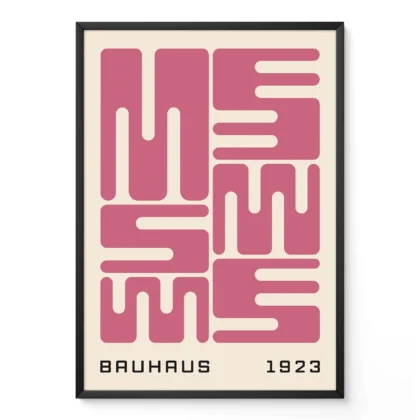 Bauhaus Art Print – Pink City Blocks