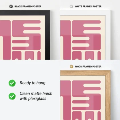 Bauhaus Art Print – Pink City Blocks