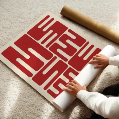 Bauhaus Art Print – Red City Blocks