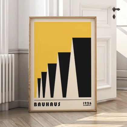 Bauhaus Print – Yellow Urban Roofs